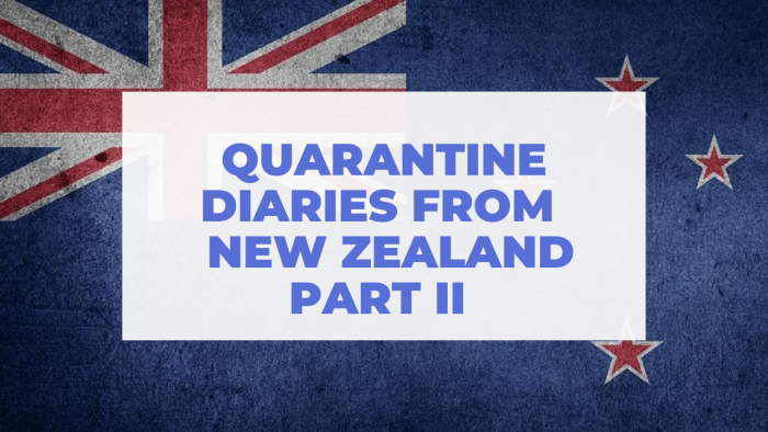 Quarantine Diaries From New Zealand: Part II